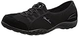 Skechers Sport Women's Breathe Easy Stealing Glances Fashion Sneaker, Black/Black, 8.5 M US