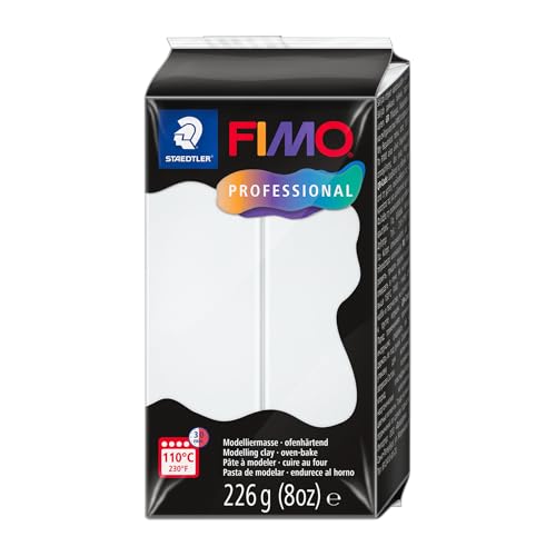 STAEDTLER 8042-0 ST Fimo Prof - Pasta para modelar (226 g), color blanco