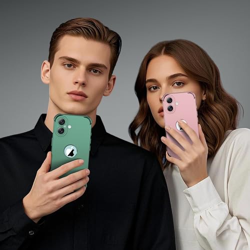 Image of ORETECH 3 in 1 for iPhone 16 Case with 2 x 9H Screen Protector,Green