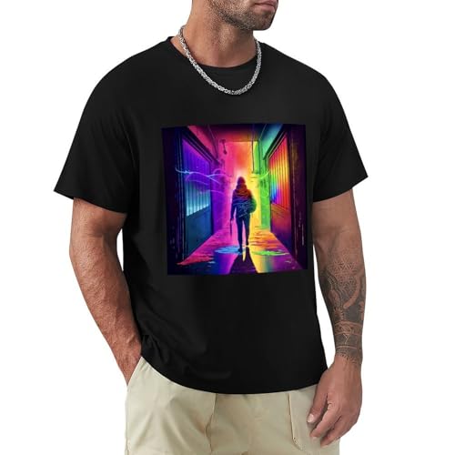ouynngjing Camiseta con Estampado Frontal Time Lapse Summer Zone L