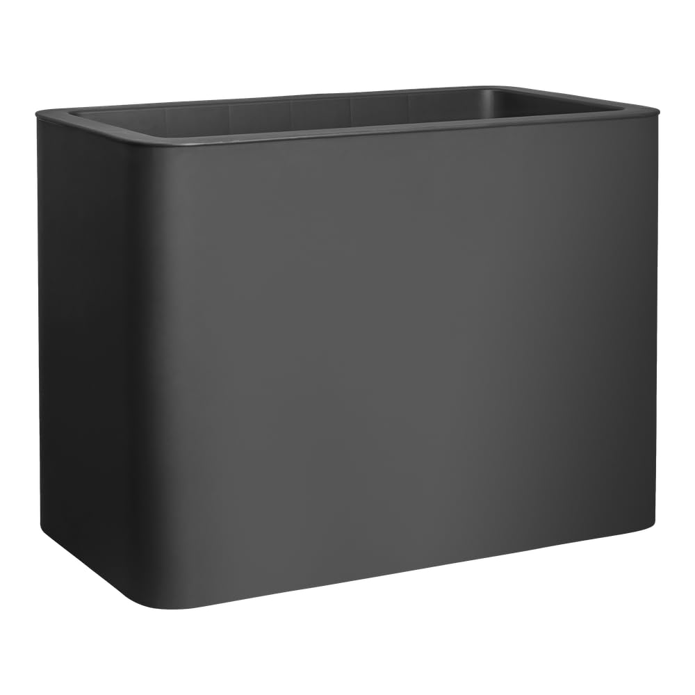 Jardinière Muret Loft L EDA décor imitation béton : l'élégance du gris anthracite