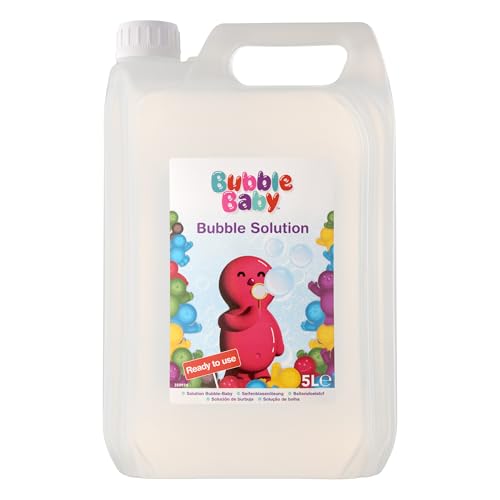 Bubblebaby 5L Bubble Solution Refill – Premium Bubble Liquid For Bubble Machines, Big Bubble Wand, Kids Bubbles & Bubble Mixture – Long-Lasting, Safe 