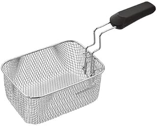 Chip Serving Frying Baskets Food Strainers Frying Basket Stainless Steel with Handle for Deep Fryer, Can Fry Chicken Thighs, French Fries, Chicken Fillet Crisper Basket(Medium)