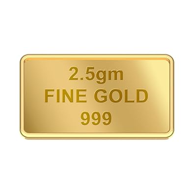 Kisna 24k (999) 2.5gr Yellow Gold Bar Pack of 1.