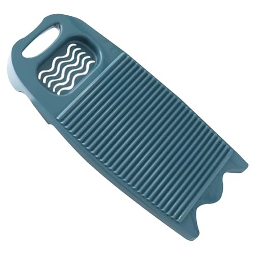 Tabla de lavar Tabla de lavar para lavar a mano Tabla de lavar gruesa antideslizante rectangular de 18 x 8 x 1 pulgadas con caja de jabón Tabla de lavado colgante de alta...