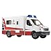 MAIGOU RC Children's Electric Car Wireless Remote Control Ambulance with Sound Lighting Child Ambulance Police Car Doctor Ambulance Toy Model,1:18, Baifantastic