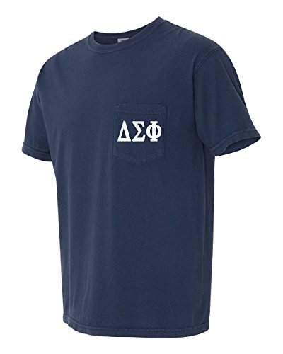 Delta Sigma Phi Fraternity Comfort Colors Pocket T-Shirt