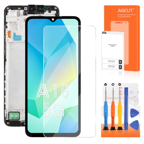 INCELL for Samsung Galaxy A16 5G Screen Replacement for Samsung A16 5G LCD Display SM-A166B, SM-A166P, LCD Digitizer Screen Touch Assembly with Frame（Not for 4G