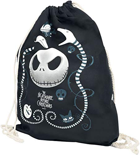 Pesadilla Antes De Navidad Snake Charmer Unisex Bolsa Deporte Negro  100  algodón