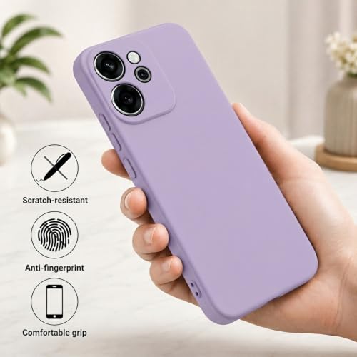 Image of Back Cover Compatible with Oppo Reno15 Pro 5G / 15 Pro Mini 5G | Full Camera Protection | Premium Liquid Silicon Case | Flexible Bumper Case for Oppo Reno15 Pro 5G / 15 Pro Mini 5G (Purple)