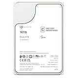Seagate シーゲイト 16TB ST16000NM001G Exos SATA HDD 6Gb/s 7200RPM 3.5インチ NAS データセンター エンタープライズ 内蔵ハードディスク (整備済み品)