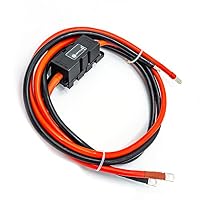 WATTSTUNDE® 25 mm² Anschlusskabel BAKA25-FH 100 cm mit ANM Hochlast Sicherungshalter – Ansicht 2