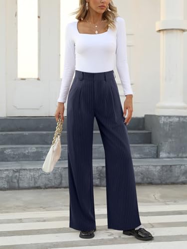 Image of NIMIN High Waisted Work Pants for Women Business Casual Outfits 2026 Office Dress Pants Trousers with Pockets