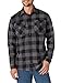 Wrangler Men's Authentics Long-Sleeve Fleece Shirt, Gray Buffalo Plaid, L
