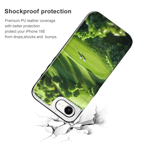 Étui portefeuille pour iPhone 16 E de golf élégant en cuir - 2