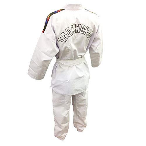 Dobok/Kimono Canelado Olimpic - Taekwondo - Adulto - com Faixa - Sung Ja