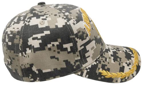 United States Army Veteran CAMO Embroidered Baseball HAT USA Vet Seal Cap A133 miniatura 6