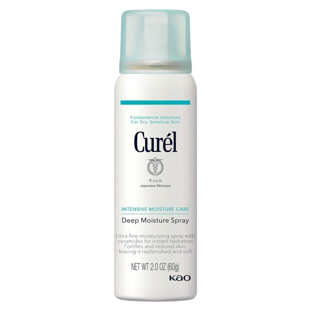Curél Deep Moisture Spray Mini 60g for Dry, Sensitive Skin