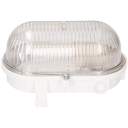 Preisvergleich Produktbild Orno Buran E27 Wandleuchte Aussen / Kellerlampe IP54, 100W weiß (Polycarbonat)