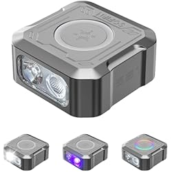 sofirn SE1 Keychain Flashlight, 300 Lumens Small EDC Flashlight with UV Light & RGB, Rechargeable Mini Light with Magnetic Base, Waterproof Pocket Flashlight for Everyday Carry (Grey)