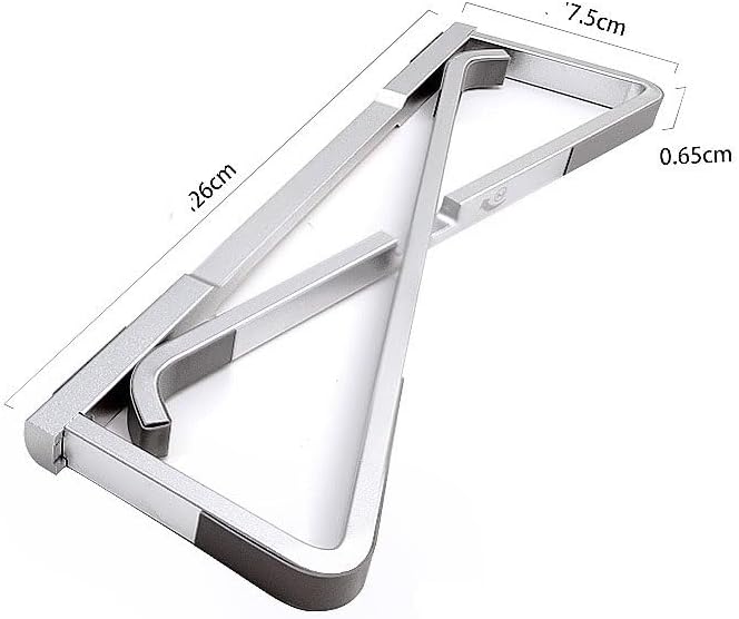 Silver Book Stand Aluminum Alloy Reading Rack Silicone Holder