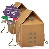 Photo Gallery boxes craftory set da 2 scatole regalo a forma di casa (20 cm x 20 cm x 18 cm) – ideali per regali di natale e confezioni per dolci | avana Photo Gallery boxes craftory set da 2 scatole regalo a forma di casa (20 cm x 20 cm x 18 cm) – ideali per regali di natale e confezioni per dolci | avana