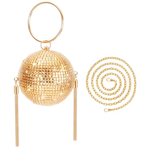 Image of Dansydaisy Women Disco Ball Purses Crystal Purses Rhinestone Party Evening Clutch Handbag New Year Bingo Night Party Gift