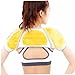 FRCOLOR Thick Bamboo Charcoal Fiber Shoulder Warmer Protector Wrap Fleece Lined Shoulder Support Pad for Pain Relief Adjustable Size M for Sports and Daily Use