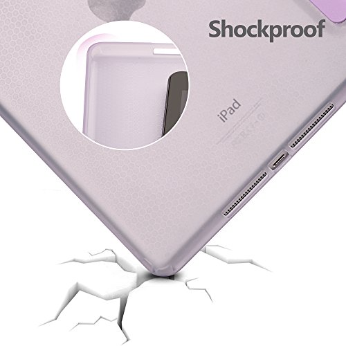 Ruban Case Compatible With Ipad (9.7-Inch, 2018/2017 Model) - Ultra Slim Lightweight Smart Shell Standing Cover With Auto Wake/Sleep Feature, Purple #TOP2