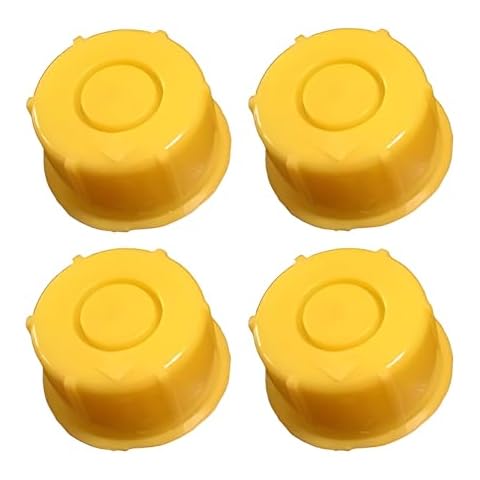 KPKOOL Products Gas Can Spout Cap - Yellow Blitz Gas Can Spout Cap - Self Venting Durable Fuel Can Spout Cap -Gas Can Spout Cap Fits #900302#900092#900094 -Spout Not Included-Pack of 4 Cover