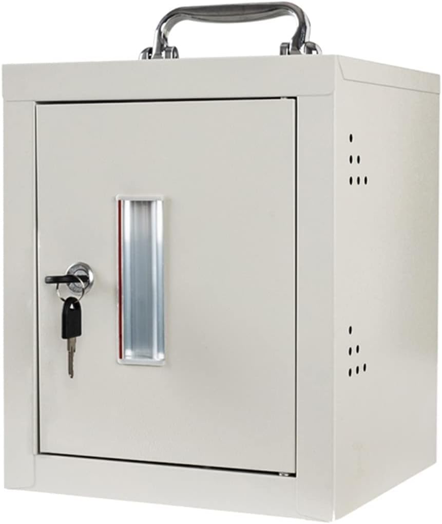 Wall-Mounted Cell Phone Locker Cabinet, Metal Storage Box with Door Locks & Keys for School, Gym, Office, Home - Secure Phone Storage Solution (12 Units)