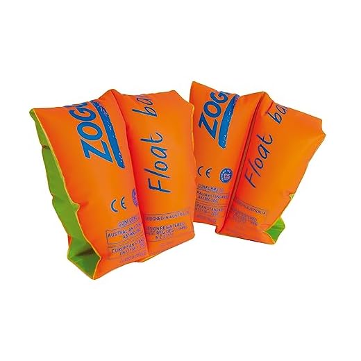 Zoggs 301202 Kinder Schwimmflügel Float Bands bis 11-18 kg Easy Inflate Ventil, Orange/Green, 1-3 Jahre