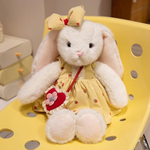 ぬいぐるみ 抱き枕 うさぎ 動物 アニマル ふわふわ もこもこ おもちゃ ファーストトイ 贈り物 ギフト 出産祝い うさぎ ワンピース 兎 多機能 柔軟 スタイル3 睡眠枕 もちもち 寝具 45cm 新年 縫いぐるみ スーパー 抱きまくら 飾り物 寝添え