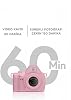 Dijital Fotoğraf Makineleri Video Mini Kamera 2K Video 128GB Destekli CMR42 Pembe
