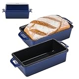 Northriver Casting 2 in 1 Enameled Cast Iron Bread Pan with...