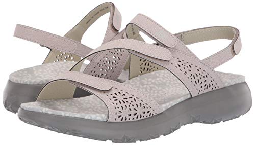 JBU by Jambu Sandália feminina lisa de ervilha doce, Light Grey, 6