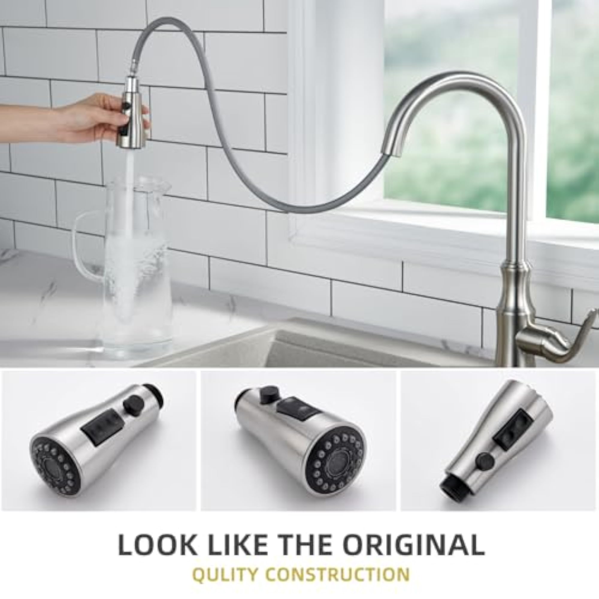 Pull Down Kitchen Faucet Spray Head