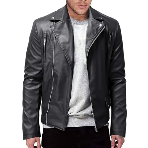 Veste de moto pour homme en cuir synthétique idéal pour vos sorties urbaines