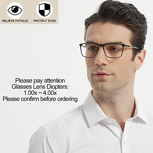 Image of Mens Reading Glasses Stylish Readers Large Lightweight Reader 1.0 1.25 1.5 1.75 2.0 2.25 2.5 2.75 3.0 3.5 4.0