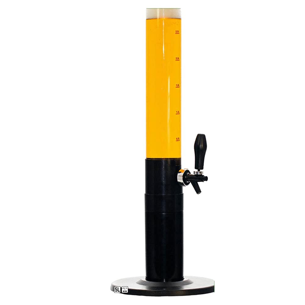MU Bierturm, Bier Kass Dispenser Dispenser Mit 5,0 L Biergläsern Barrel Alkohol Weingießer Getränke Spender Bar Werkzeuge Für Home Xxxl