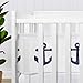 Sweet Jojo Designs + BreathableBaby 2-Piece Breathable Mesh Crib Liner Set (Navy Blue and White Anchors) for Boys/Girls, Baby, Infants/Newborn Nursery (Nautical Theme, Ocean, Sailboat, Marine, Sailor)