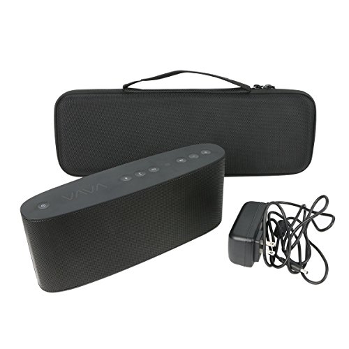 Khanka Hard Carrying Travel Case for VAVA Voom 21 Portable Bluetooth Wireless Speaker - Black