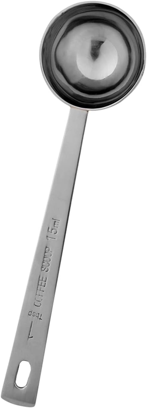 Coffee Scoops Metal Measuring Spoon Coffee Scoop Thicken Stainless Steel Smooth Long Handle Tablespoon Milk Spoons