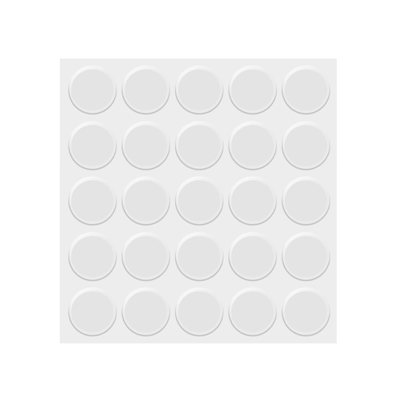KINBOM 25pcs Clear Bumper Pads, Silicone Furniture Pads Cabinet Bumpers Noise Dampening Protector Dots for Glass Tops Drawers Cabinets Doors