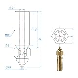 KOYOFEI 12PCS Brass M6 Nozzles for K1, 3D Printer Parts High Speed and High Flow 0.4mm Brass Nozzles Kit for Creality K1, K1 Max, Ender 3 V3 KE, CR-10 SE, CR-M4 - Image 6