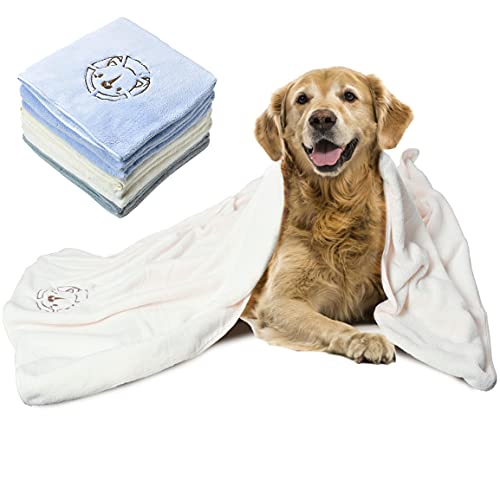 ペット用タオル【吸水力アップ!】犬用タオル 吸水速乾 マイクロファイバー 吸水タオル バスタオル 体拭きタオル 色選択可