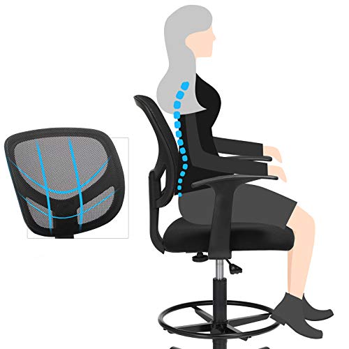 Fauteuil de bureau contre le mal de dos réglable avec repose-pieds - 5
