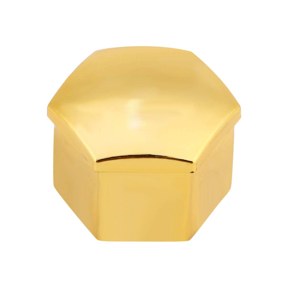 Mrisata Lug Nut Cover Lug Nut Wheel Lug Nut Cover 20pcs 17mm Universal Car Tyre Wheel Hub Covers Lug Nut Screw Cover Gold