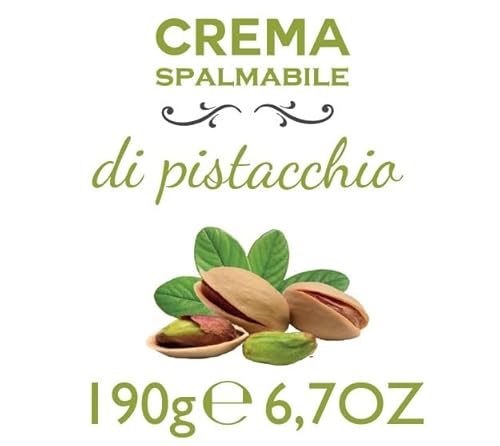 2 Stück - Brontedolci Pistaziencreme süß mit 40% Pistazien aus Sizilien (Ätna) 2x 190g