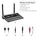 Avantree TC419 Long Range Bluetooth 5.0 Transmitter Receiver for TV & PC Audio, Home Stereo Speakers, aptX Low Latency Wireless Adapter for Headphones, Digital Optical 3.5mm AUX RCA